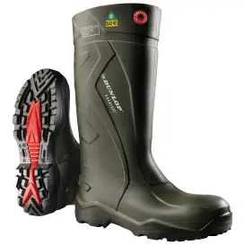 Dunlop E762943.12 Purofort Full Safety Waterproof Boots Steel Toe Men's 12 16 in Boot