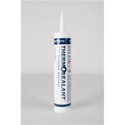 THERMO 15001 RTV Silicone Sealant, High Strength, White