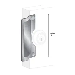 PRO-LOK ELP-210-AL Door Latch Protector 7 Length x 3 Center Rose