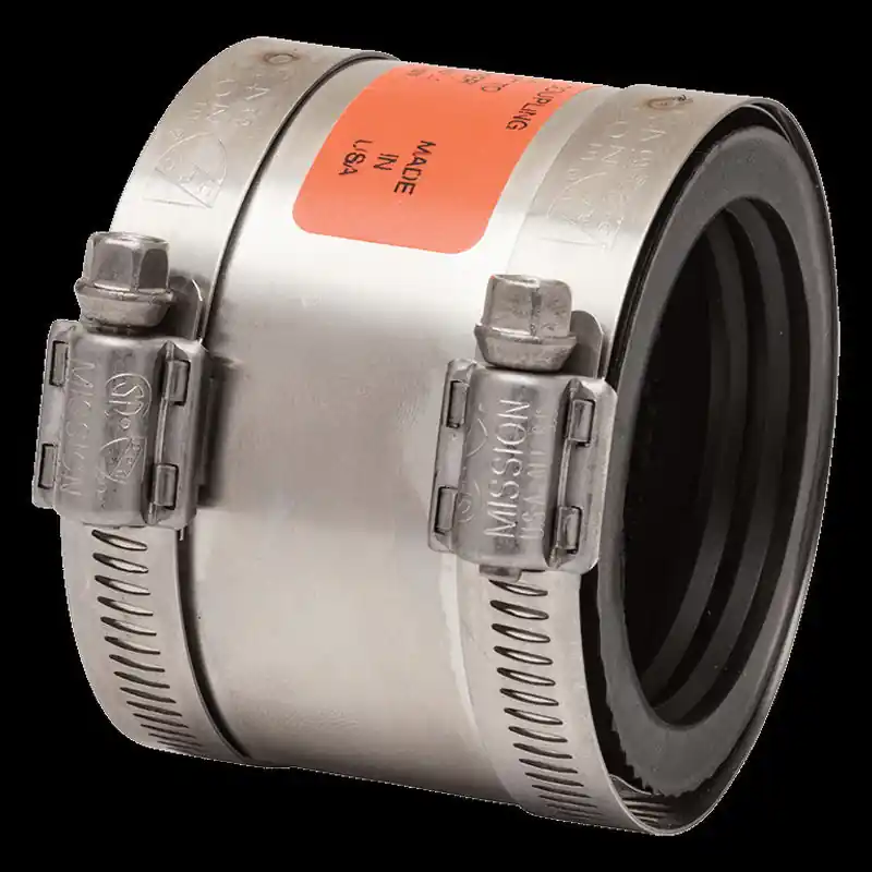MISSION RUBBER CO INC TCG 0802595 2 to 2 Copper/Plastic/Steel to Copper/Plastic/Steel Mission Rubber Coupling