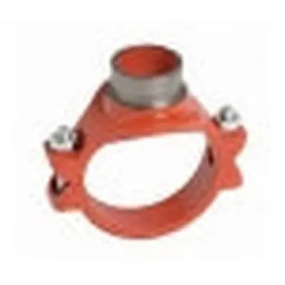 Victaulic CE00920PE1 FireLock Style 920N 5 x 5 x 1-1/2 in. Grooved Painted Ductile Iron Mechanical Tee