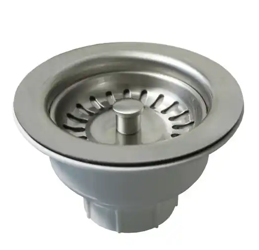 Native Trails DR320-BN 3-1/2 in. Post Type Basket Strainer in Brushed Nickel