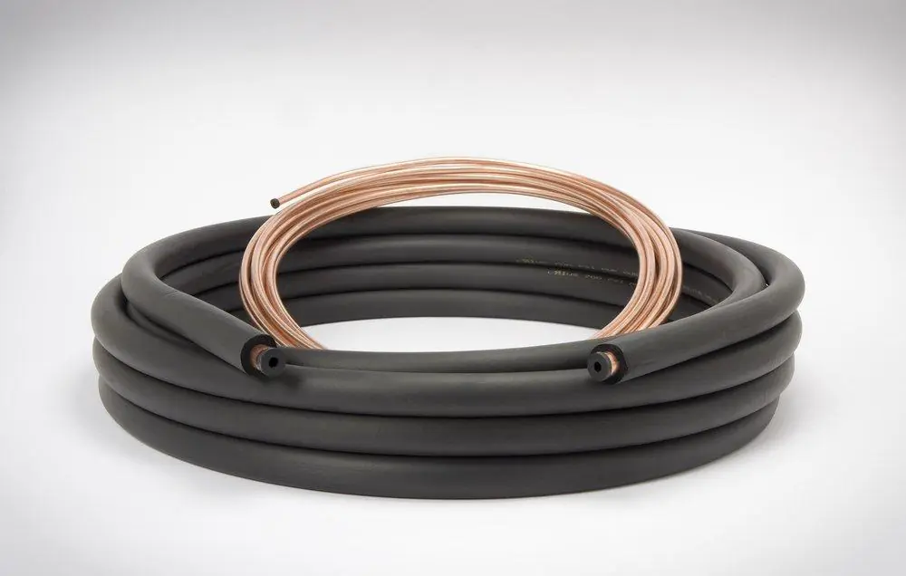 Mueller Industries 40620500B3B6C 1/4 in. x 3/8 in. x 1/2 in. 50 ft. Mini-Split Line Set