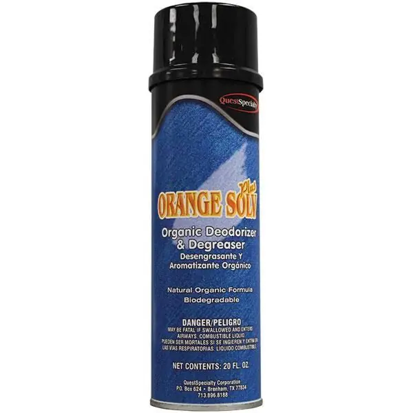QuestSpecialty 378016 Orange Solv Plus Organic Citrus Deodorizer & Degreaser 20 oz Can