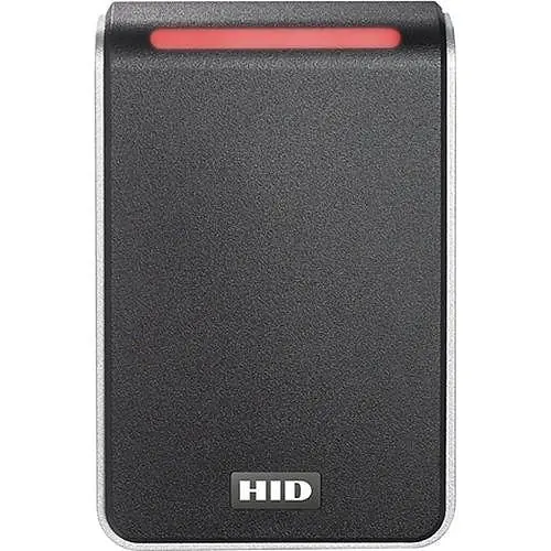 HID GLOBAL CORPORATION 40NKS-T2-000000 Signo 40 Black/Silver PIG CRD PFL T2-SMART BLE On Wiegand LED Red Flash Green Buzzer Surface On IPM Off VEL Off Tap