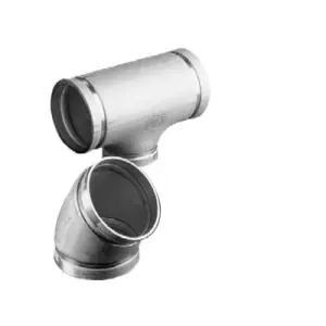 Victaulic FD79425X14 FireLock Style 425 4 x 4 x 3 in. Grooved Schedule 10S Reducing 304L Stainless Steel Tee