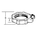 THOMAS & BETTS LG-403 SG LG403 1 GND LOCKNUT, RGD/IMC, STL