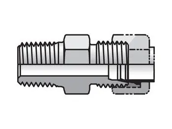 Parker 6FBI2-B Intru-Lok Straight FBI2 Male Connector NPTF