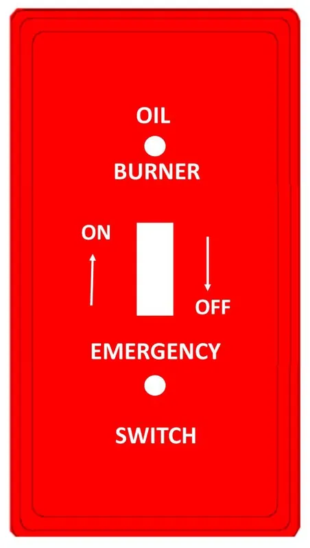 Mulberry 41005 1-Gang Steel Oil Burner Switch Box Cover