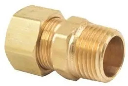 BrassCraft 68-14-16X 7/8 x 1 in. OD Tube x MIP Brass Compression Union