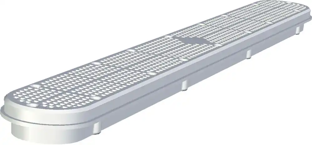 Custom Molded Products 25506-320-100 32 Channeldrain With Frame White