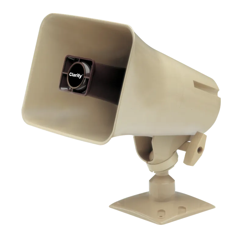 Valcom SX15-T 15 Watt Horn with 25/70/100 Volt Transformer - Beige