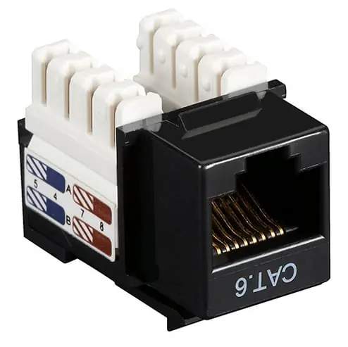 BELDEN DC6MJKUBK-S1 CAT6 Jack, Black