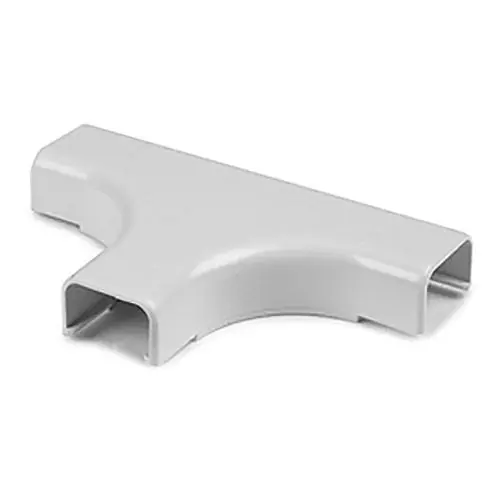 HellermannTyton TSR1W-21-1 Tee Cover, 1 Bend Radius, PVC, White