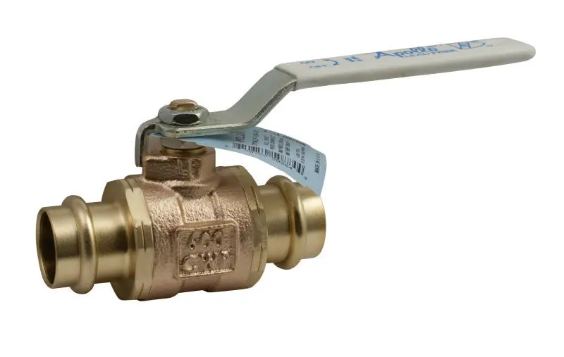 Apollo 77WLF10701 77WLF Series Bronze Full Port Ball Valve, Lead-Free, Press x Press, 1-1/2