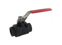 Mako Products 2006HLC10 Ball Valve 2K PSI 2 Piece CS Body RTFE Seat 316 SS Ball NACE