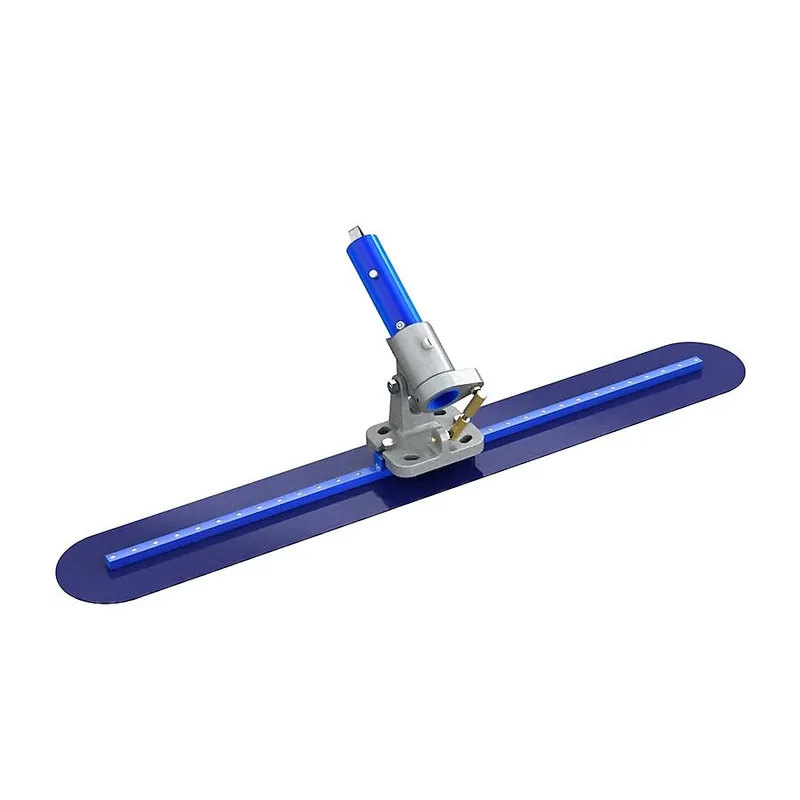 Bon 82-351 Blue Steel Fresno Trowel - Round End 36 x 5 With Rock N Roll® Bracket
