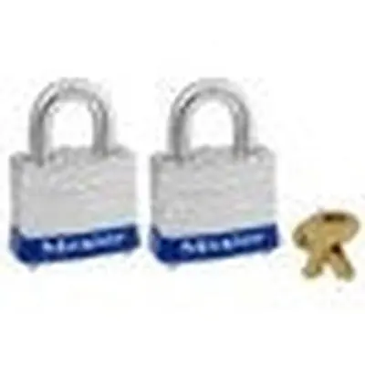 Master Lock 3T Tumbler Padlock Keyed Alike 1-9/16 In 8 Each Per Pack