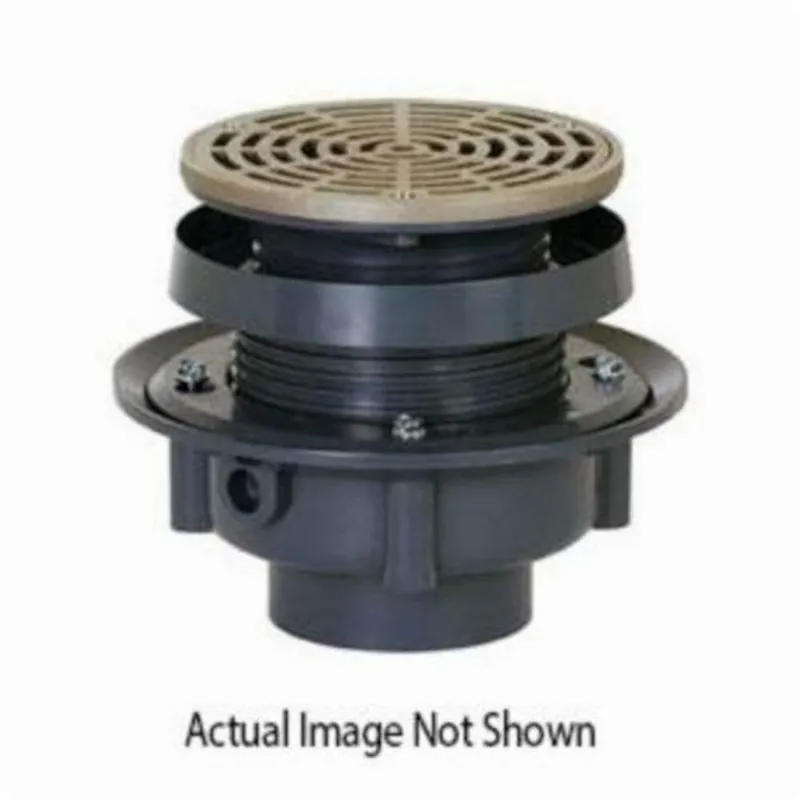 Sioux Chief 833-3ANR FinishLine 3 in. ABS Adjustable Floor Drain with Nickel Ring & Strainer