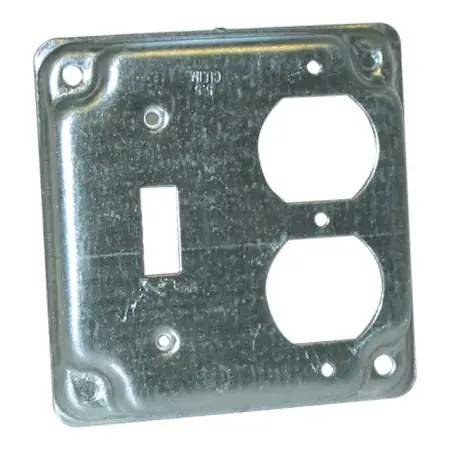 Mars 84968 1-Toggle Switch Outlet Box Cover 4 Inch L x 4 Inch W Replacement MPN