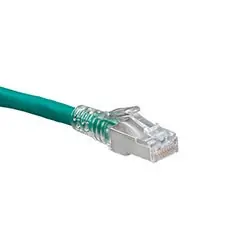 LEVITON 6AS10-3G Cat 6A SlimLine Boot Patch Cord 3 ft Green