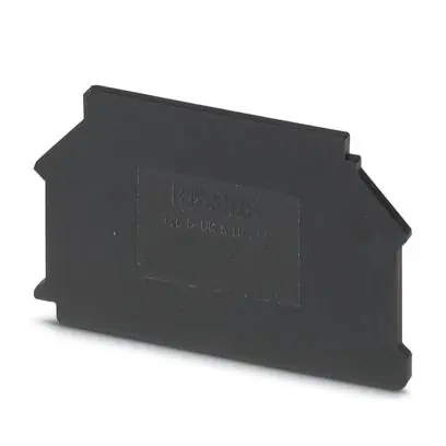 Phoenix Contact 3000543 Terminal Block End Cover Black 58 L x 2.2 W x 35.05 H mm