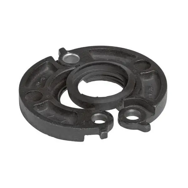 Victaulic L020744PE0 FireLock 744 Black Enamel Ductile Iron Flange Adapter with Grade E EPDM Type-A Vic-Plus Gasket 2 in