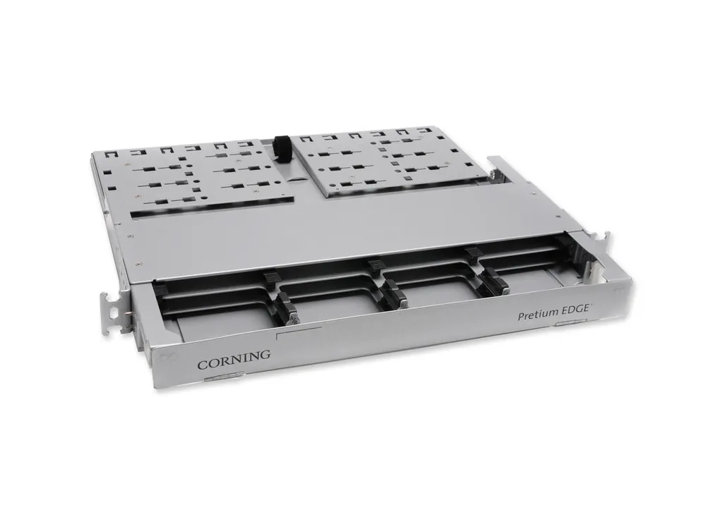 Corning EDGE-01U-FP EDGE Housing, FX1 Rack Unit, Holds 8 EDGE Solutions Modules or Panels