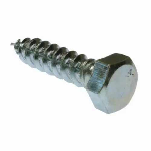 Metallics JBLS6 Lag Bolt, 1/4 in, 4 in L, AISI 1006 to 1022 Grade, Steel, Zinc Chromate