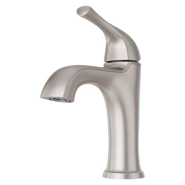 Pfister LG42-MCA0GS McAllen Single Handle Monoblock Bathroom Sink Faucet in Spot Defense Brushed Nickel