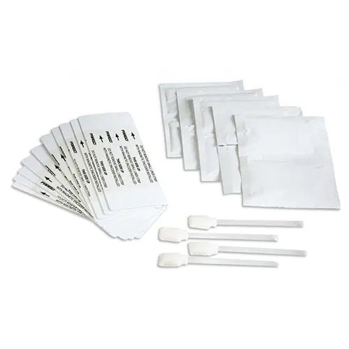 HID GLOBAL 089200 ID Card Printer/Encoder Cleaning Kit Includes (4) Printhead Cleaning Swab (10) Cleaning Card (10) Cleaning Pad (3) Alcohol Cleaning Card For Fargo HDP5000 Printer/Encoder