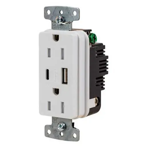 Hubbell Wiring USB15ACW USB Power Adapter