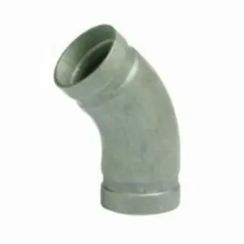 Victaulic F040411X14 FireLock™ Style 411 4 in. Grooved Schedule 10 304L Stainless Steel 45 Degree Elbow