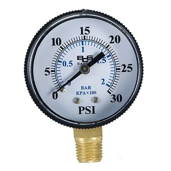 American Granby EIPPG302-4L Pressure Gauge Plastic 30# 2 D 1/4 LM