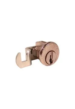 NATIONAL CABINET LOCK C8724 Mailbox Door Lock, Pin Tumbler, Cam Turn, 90 Degree Counter Clockwise, Left Locked, 53/64 Length Cam, For Bommer Industry