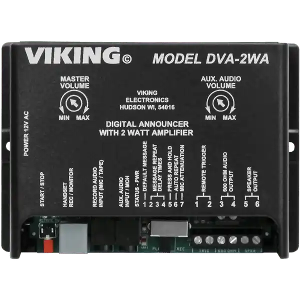 VIKING DVA-2WA 8 Minute Digital Voice Announcer