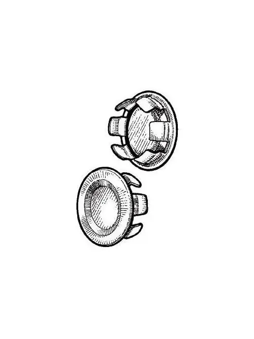 Mulberry 40113 Closed Knockout Seal 1 in Steel Bright Zinc Plated