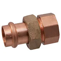NIBCO 9256750PC Union 2 in Nominal Press x FNPT End Style Wrot Copper