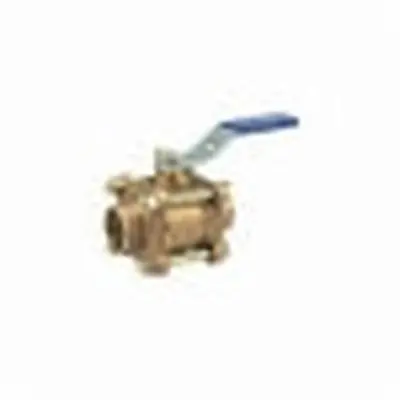 NIBCO NJ93008 3-Piece Ball Valve 600 psi 3/4 in Nominal Solder