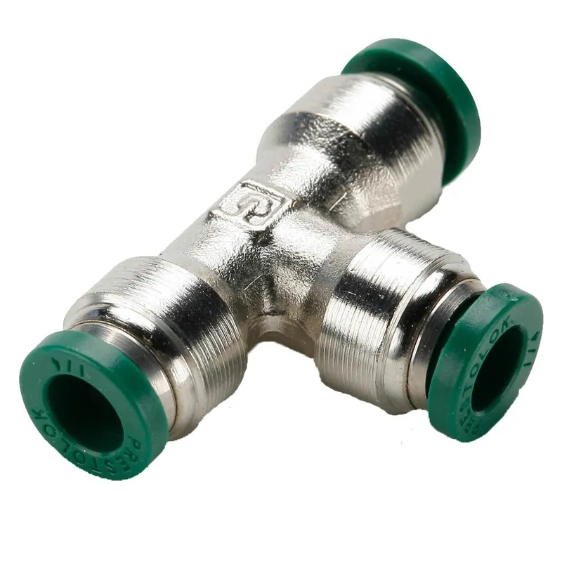 Parker 164PLP-8 Prestolok Metal 164PLP Union Tee - Inch Push-to-Connect Fitting