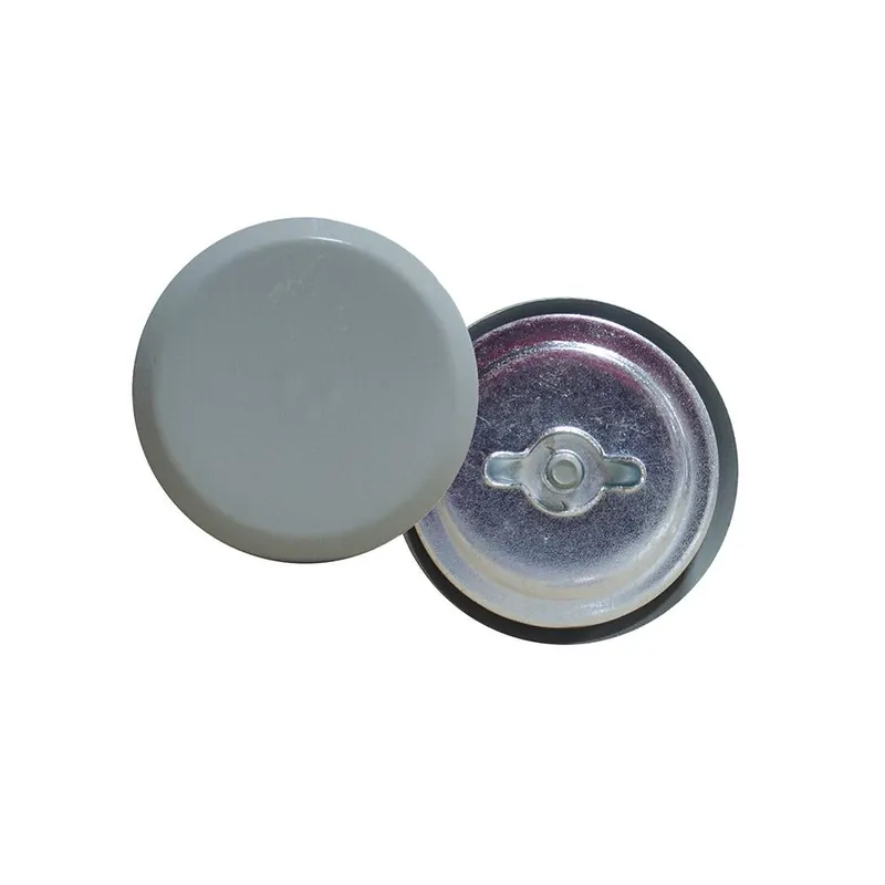 Milbank A-HS050 Hole Seal Non UL Listed 1/2 Inch ANSI 61 Gray Steel Gasketed Wing Nut