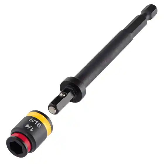 Malco MSHMLC C-RHEX Dual-Sided Magnetic Hex Driver, 1/4 (Red) & 5/16 (Yellow) Hex Openings, 4 Overall Length