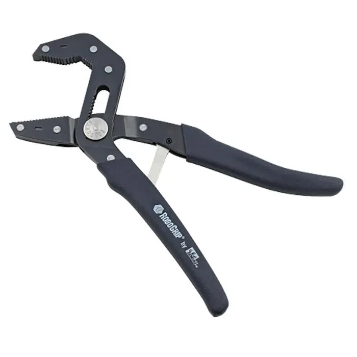 Ideal Industries 35-451 RoboGrip Plier, Steel Jaw, V-Notch Jaw Surface, 10 in OAL