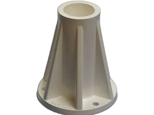 Saftron SB-F-B Surface Mounting Base 1.93W ID x 6H OD Single Beige