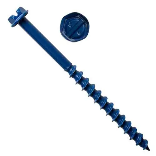 SIMPSON TNT25234H Titen Turbo Concrete and Masonry Screw Anchor Blue 1/4 x 2-3/4