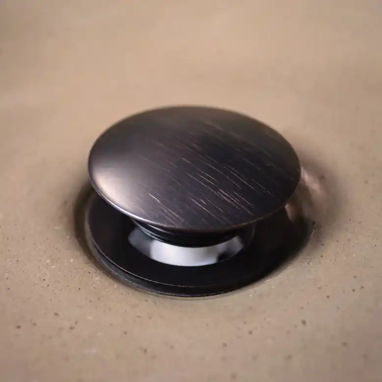 Native Trails DR130-ORB Push to Seal Dome Drain in Oil Rubbed Bronze