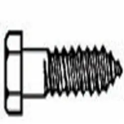 Selecta LB142J Hex Head Lag Bolt, 1/4 in Hex, 2 in OAL, Steel, 100/Jar