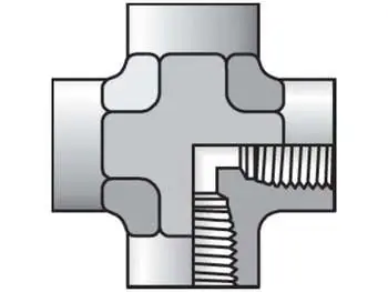 Parker 1/2 KMMOO-S Pipe Fitting and Port Adapter, Steel