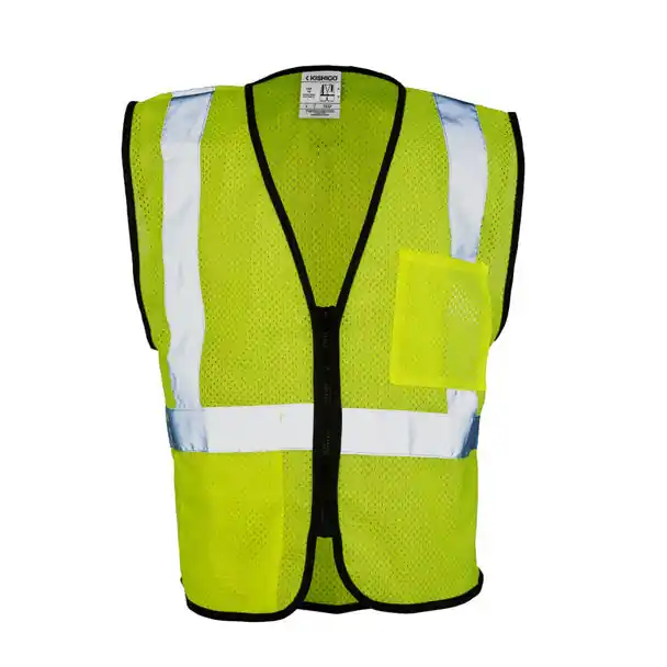 Kishigo 1537XL XL Lime Double Pocket Mesh Vest