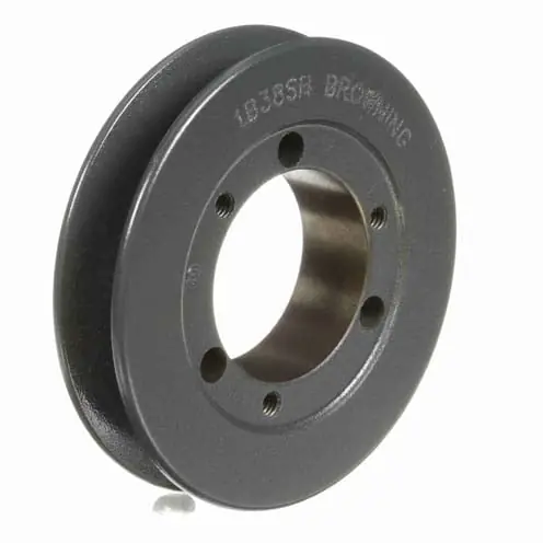 Browning 1B38SH V-Belt Pulleys - A, B Belt Section, 1 Groove, 3.6000 in (A) 4.1000 in (B) Pitch Dia.